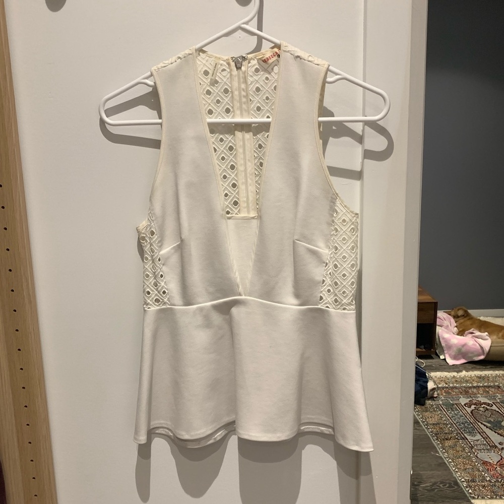 Off white Rebecca Taylor top